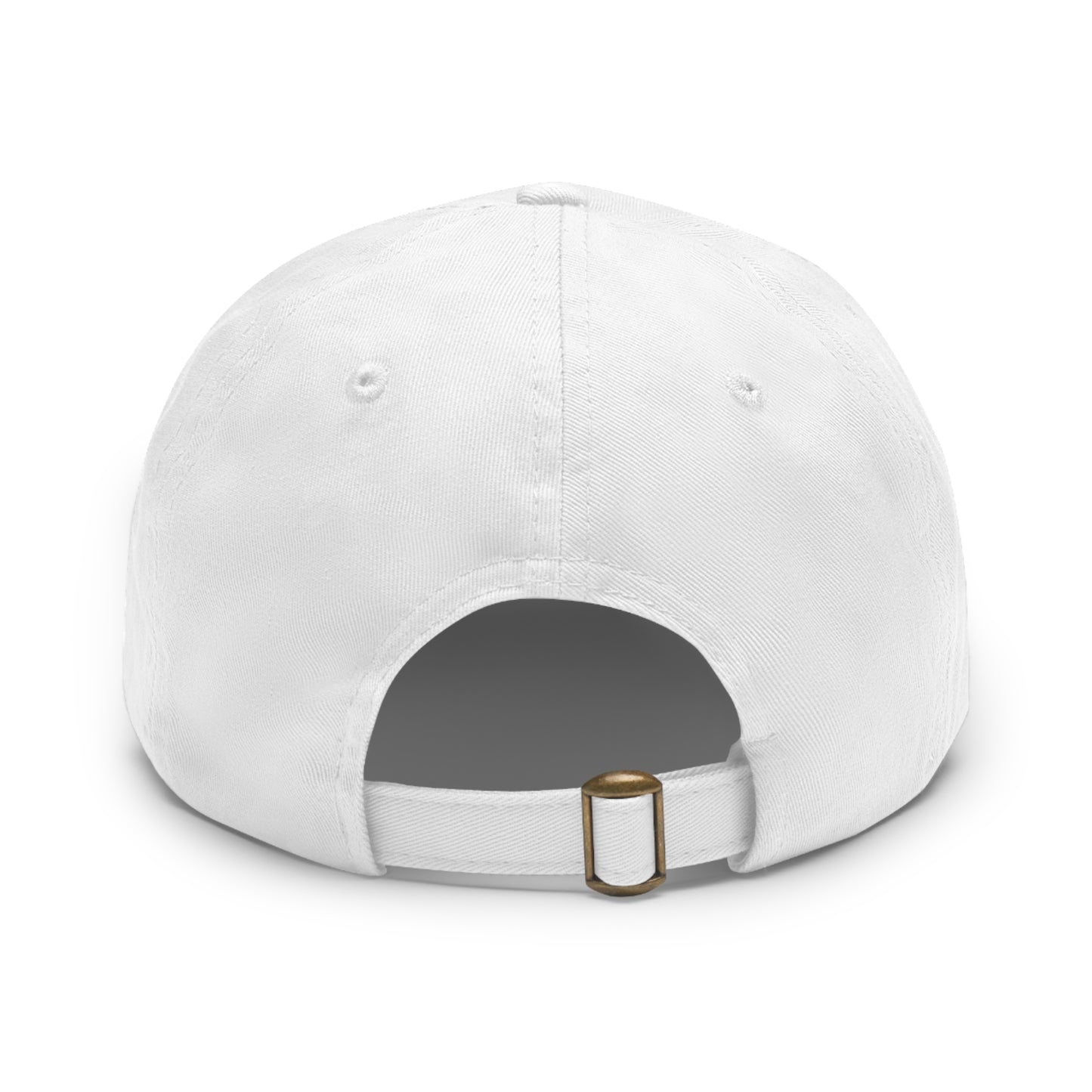 6. Dad Hat with Leather Patch (Rectangle)